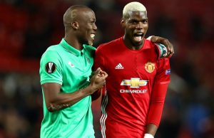 The Pogba brothers after the full-time whistle