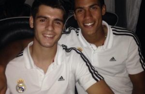 Alvaro Morata (left) and Raphael Varane (right)