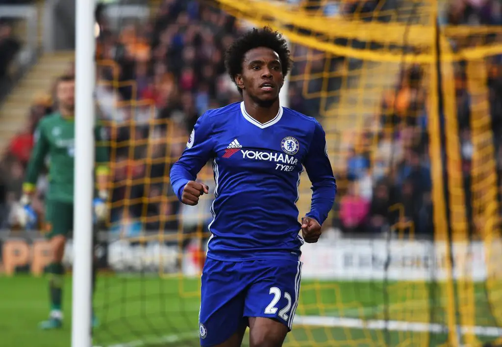 Manchester United are in talks with the representatives of Willian