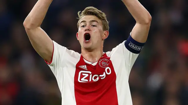 Matthijs de Ligt in action for Ajax.