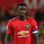 Axel Tuanzebe in action for Man United.