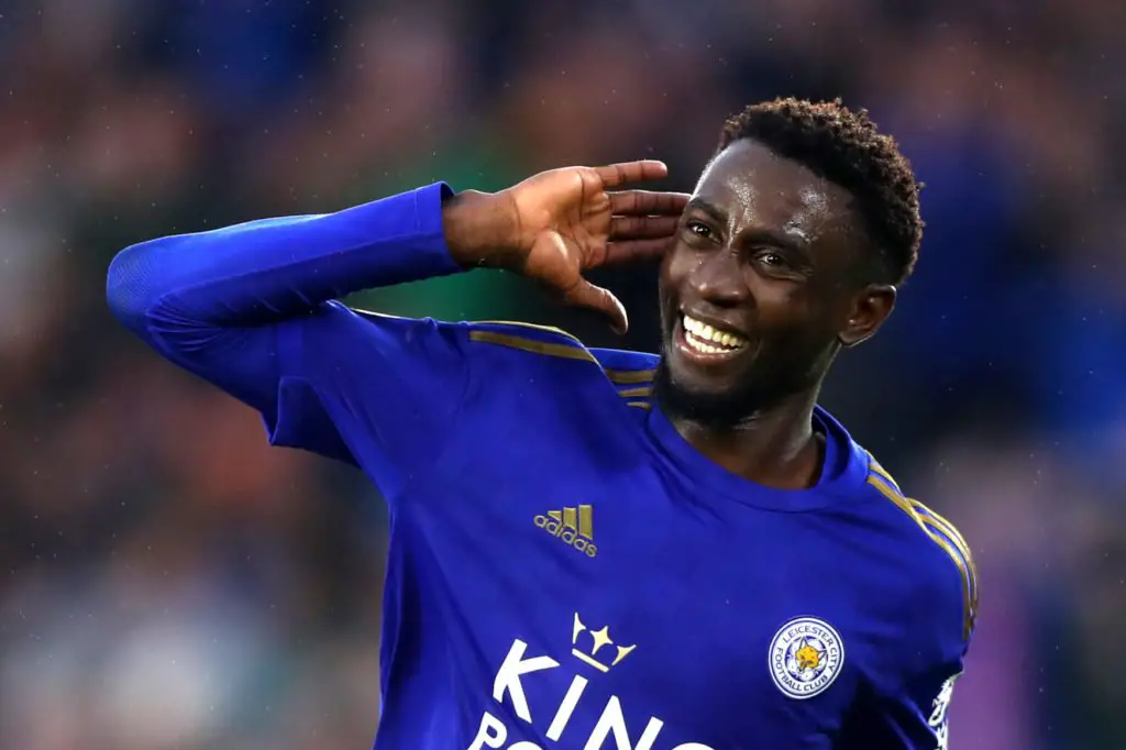 Wilfred Ndidi in action for Leicester City.