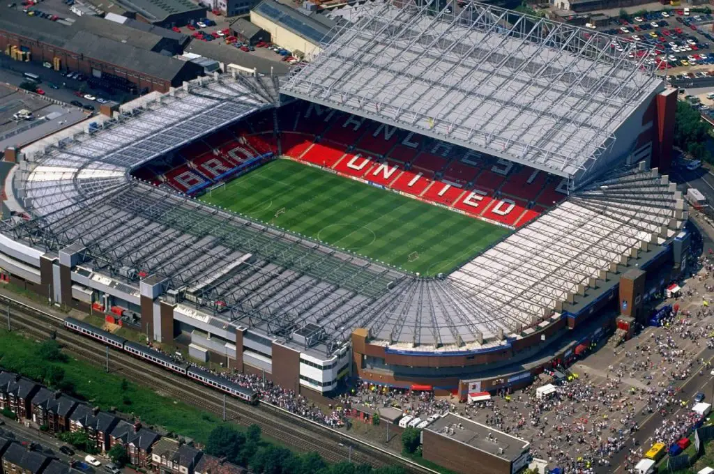 Manchester United will install the rail seating will be located in the North East Quadrant of Old Trafford