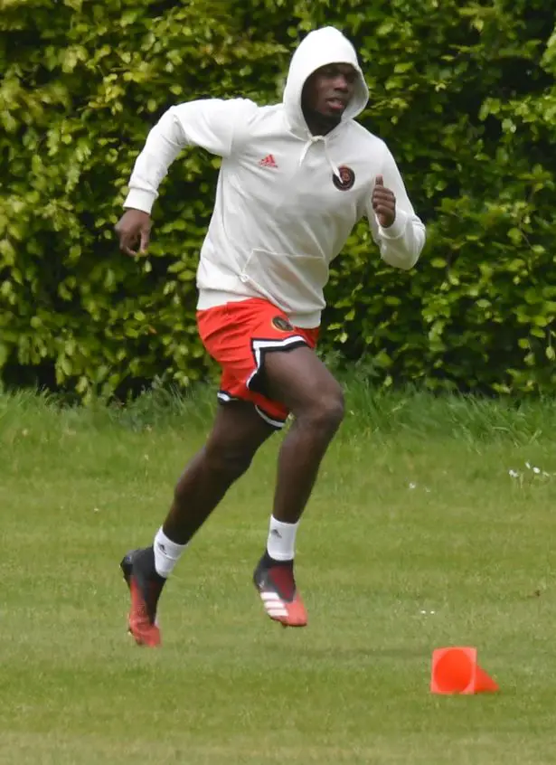 Paul Pogba was among a num,ber of Manchester United stars who trained at a local park