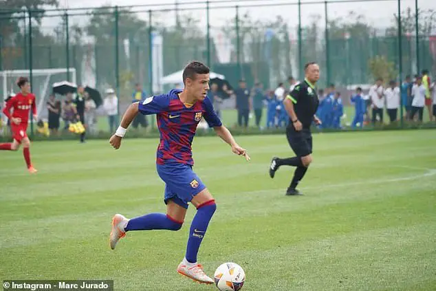 Marc Jurado has swapped Barcelona for Manchester United