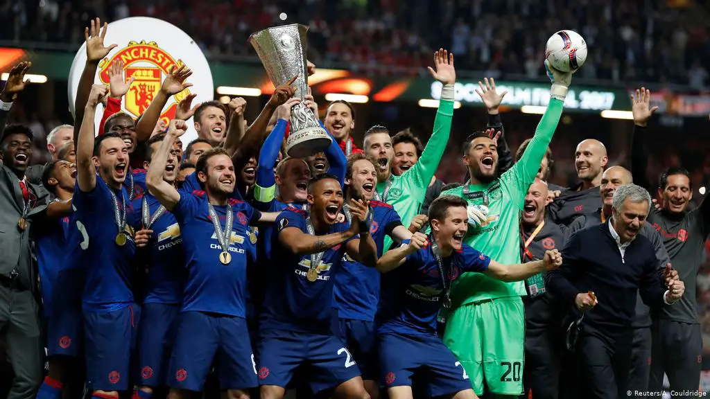 Manchester United last won the Europa League in 2017