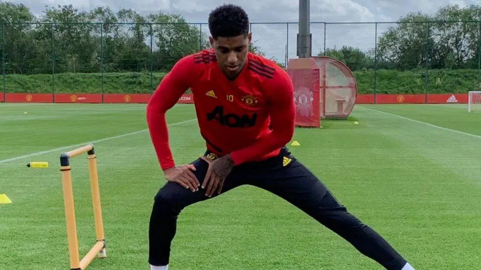 Marcus Rashford completed a full training session recently. (imago Images)
