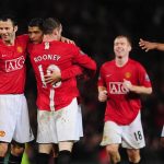Cristiano Ronaldo, Wayne Rooney and Paul Scholes for Man United.