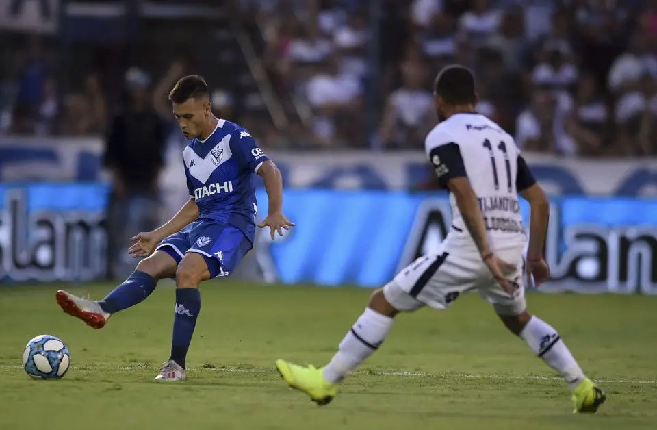 Thiago Almada in action for Velez Sarsfield. 