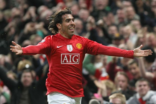 Carlos Tevez spent two years at Manchester United