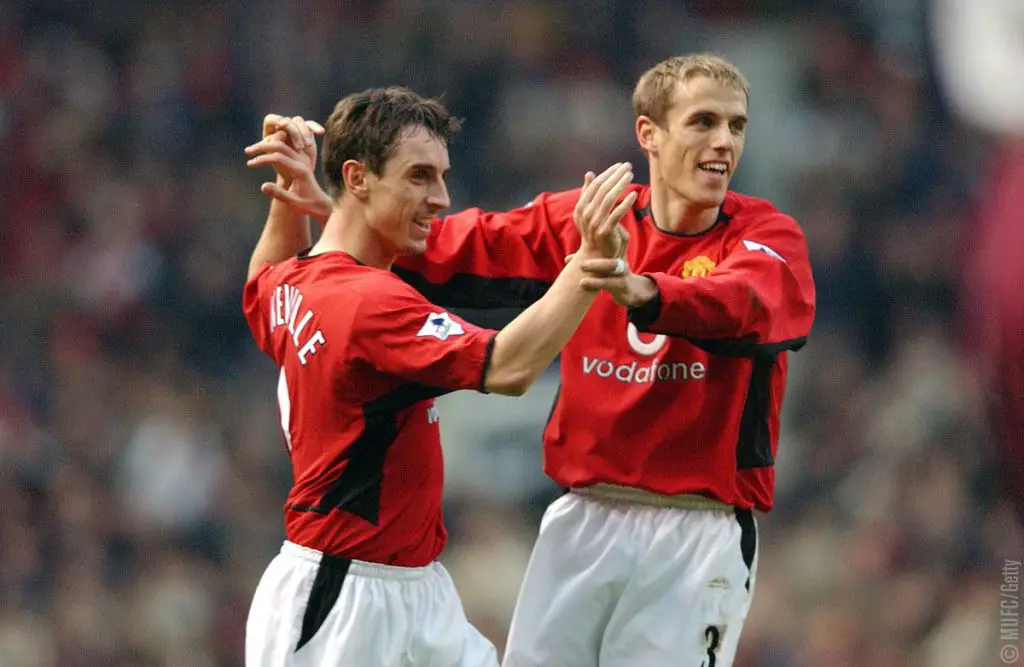 The Neville brothers were part of successful United sides under Sir Alex Ferguson