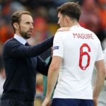 Gareth Southgate praises Manchester United outcast Harry Maguire after England beat Italy .