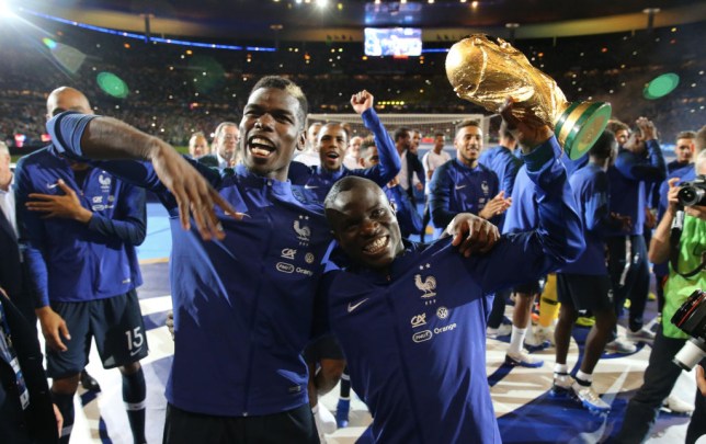 Paul Pogba and N'Golo Kante won the FIFA World Cup with France in 2018
