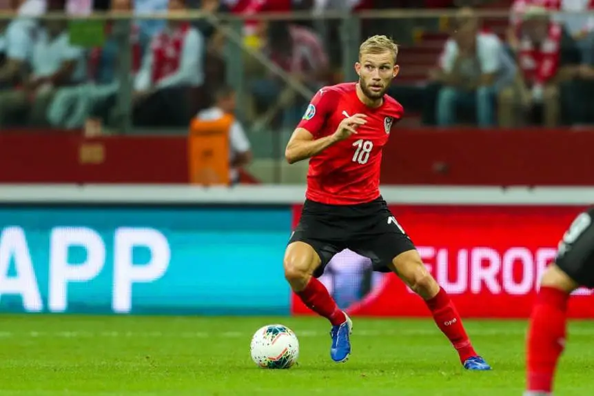 RB Leipzig midfielder Konrad Laimer has been identified as a transfer target for several English clubs.