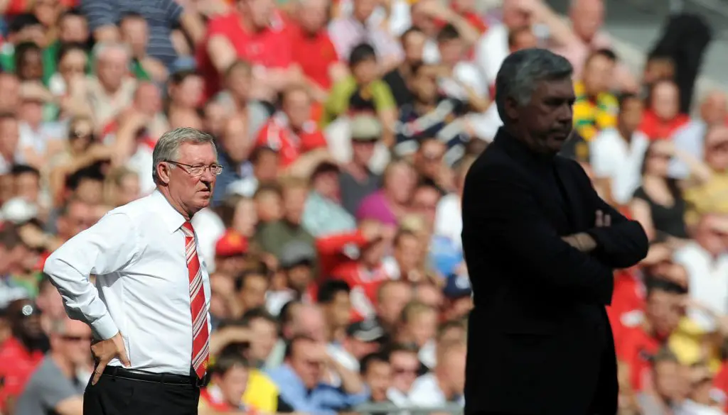 Sir Alex Ferguson approached Carlo Ancelotti in 2013 to take over as the manager of Manchester United. (GETTY Images)