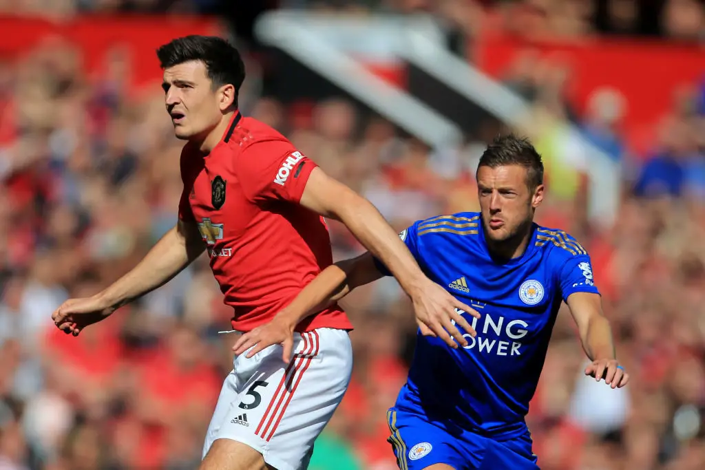 Manchester United skipper Harry Maguire will go up against former Leicester City teammate Jamie Vardy