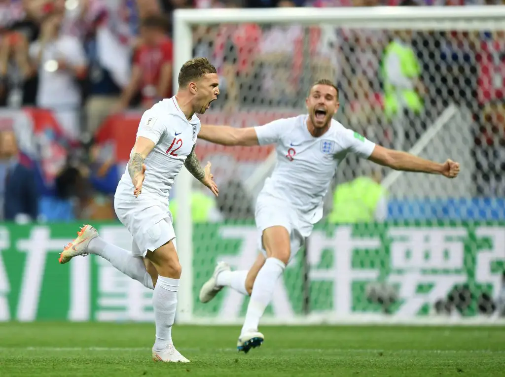 Kieran Trippier celebrates scoring for England at the 2018 FIFA World Cup. (GETTY Images)