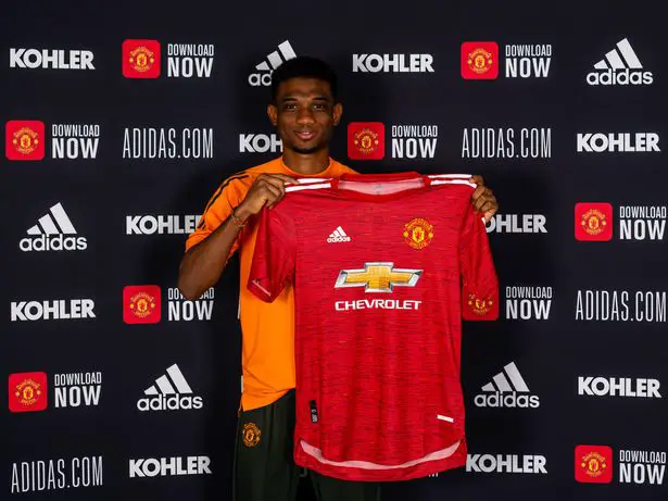 Amad Diallo joined Manchester United's squad in the winter transfer window.