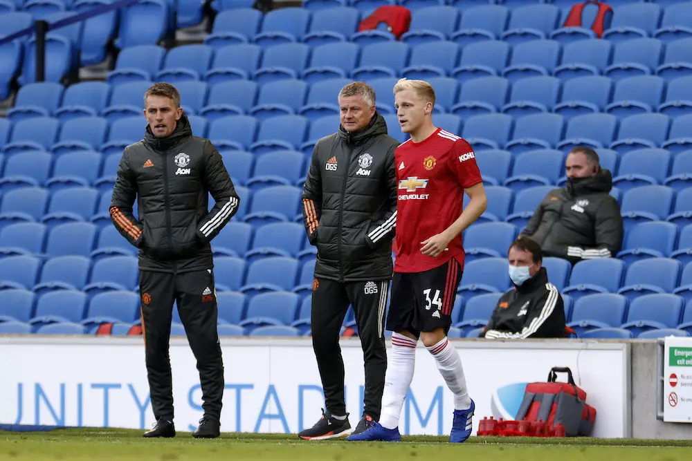 Solskjaer admits that Donny van de Beek is unhappy at Manchester United