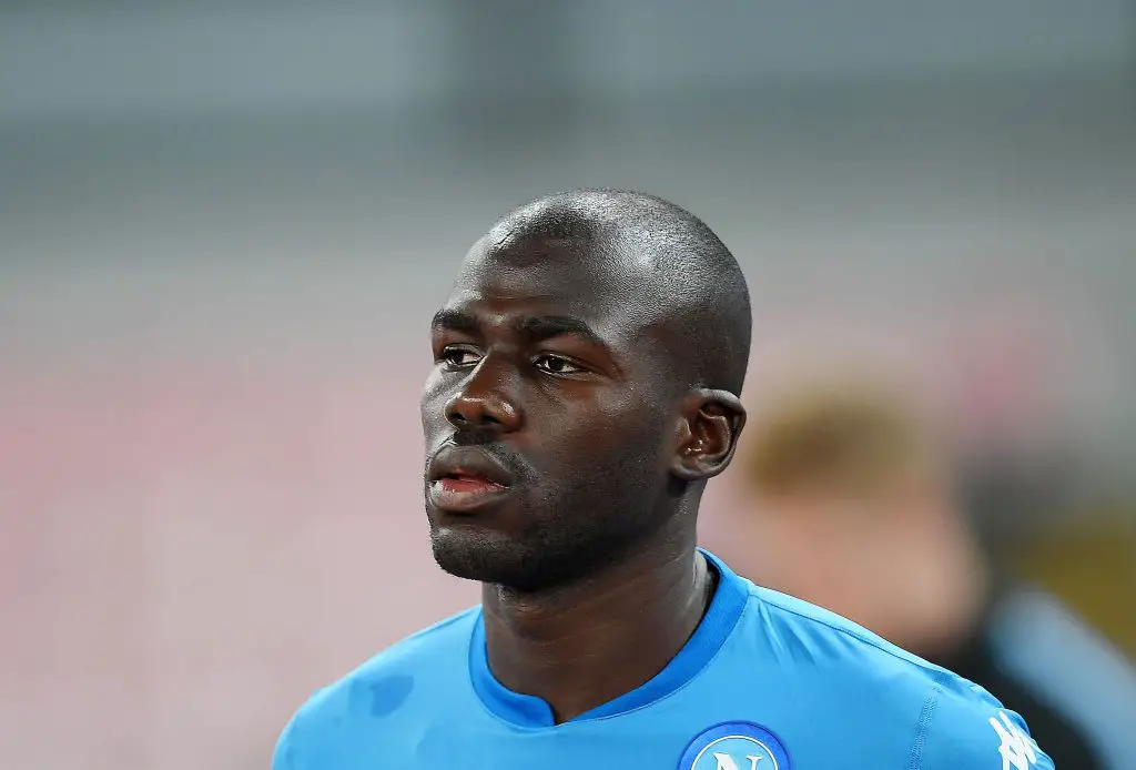Kalidou Koulibaly in action for Napoli in the UEFA Champions League against Manchester City. (GETTY Images)