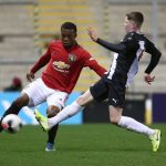Ethan Laird (L) is set to leave Manchester United and join Swansea City in a loan transfer. (