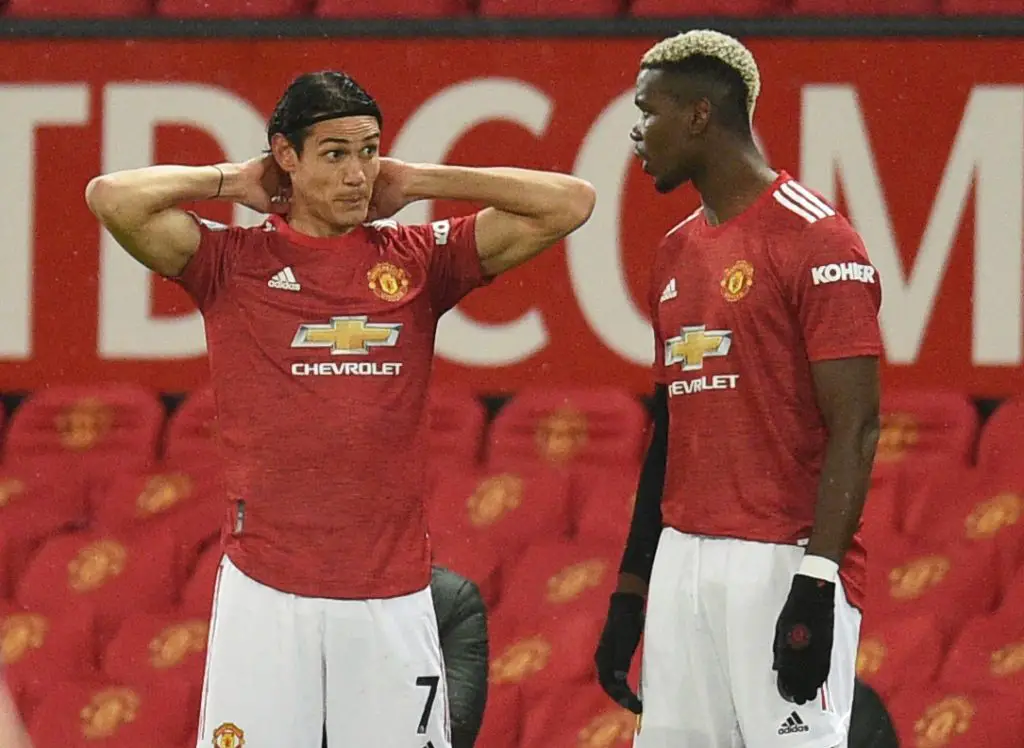 Manchester United star Paul Pogba has heaped teammate Edinson Cavani with praise following the 2-1 win over Fulham.