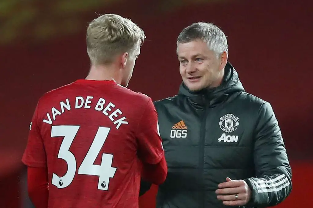 Ole Gunnar Solskjaer is thought to be reluctant over letting go of Donny van de Beek mid-season. (imago Images)