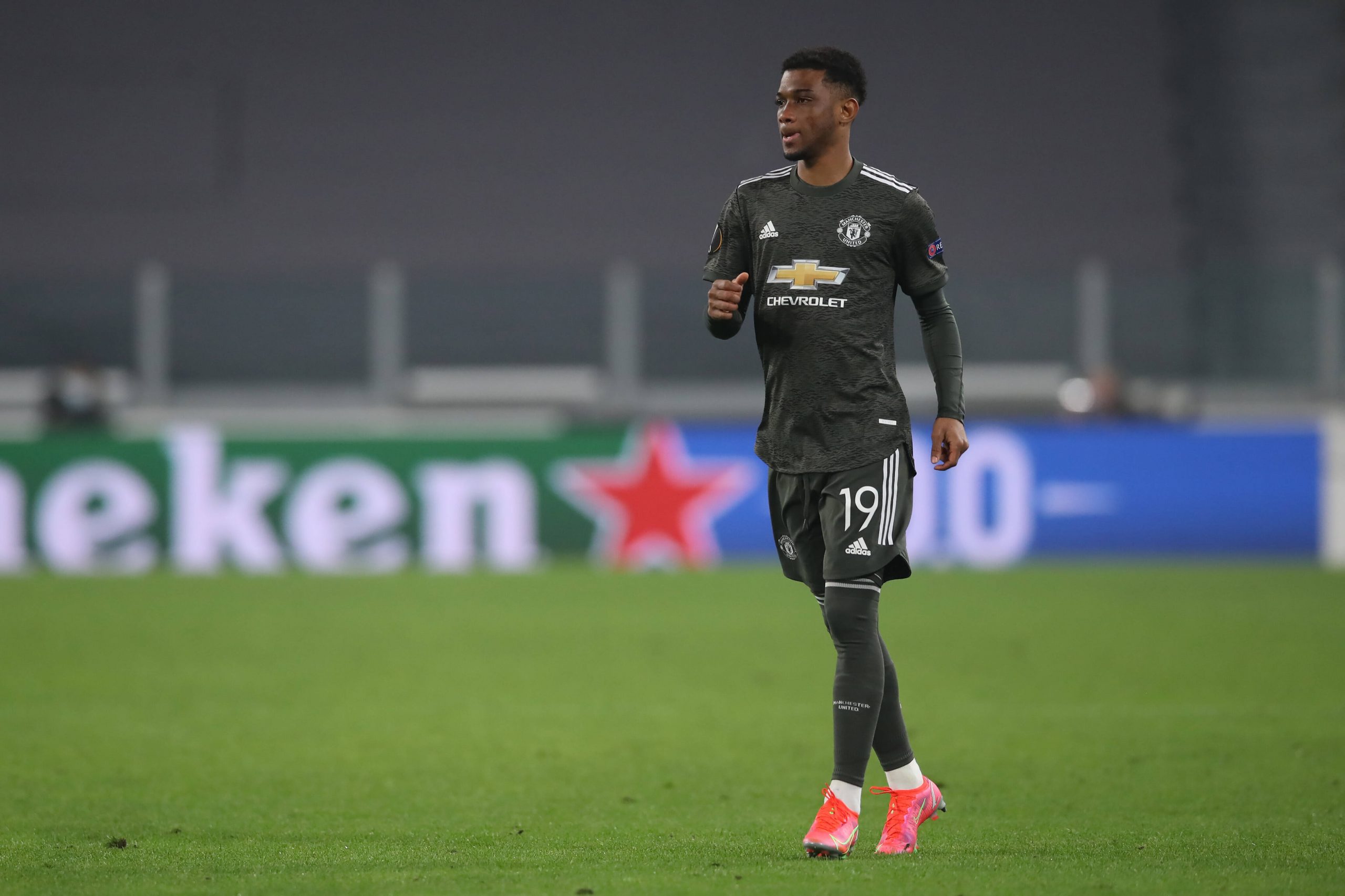 Amad Diallo in action for Manchester United. (Image: Jonathan Moscrop/Sportimage SPI-0911-0130)