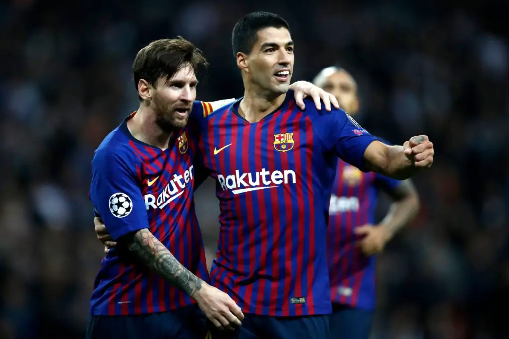 Only Lionel Messi has scored more goals for Barcelona than Luis Suarez