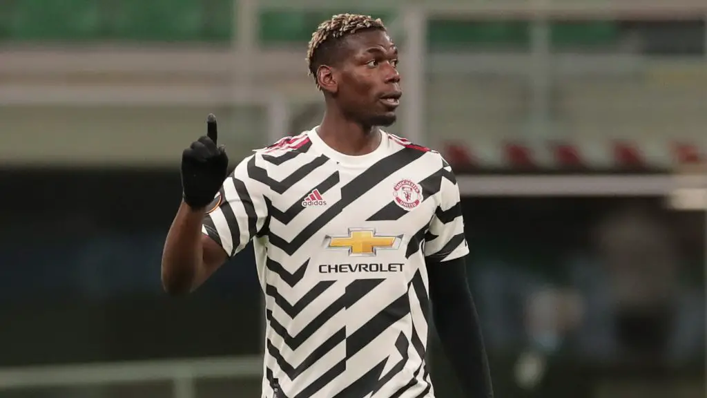 Paul Pogba scored the only goal of the game for Manchester United against AC Milan.