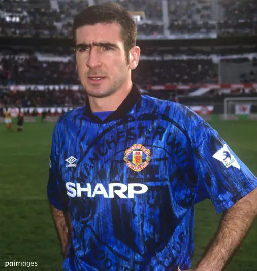 The Manchester United away kit from 1992/93