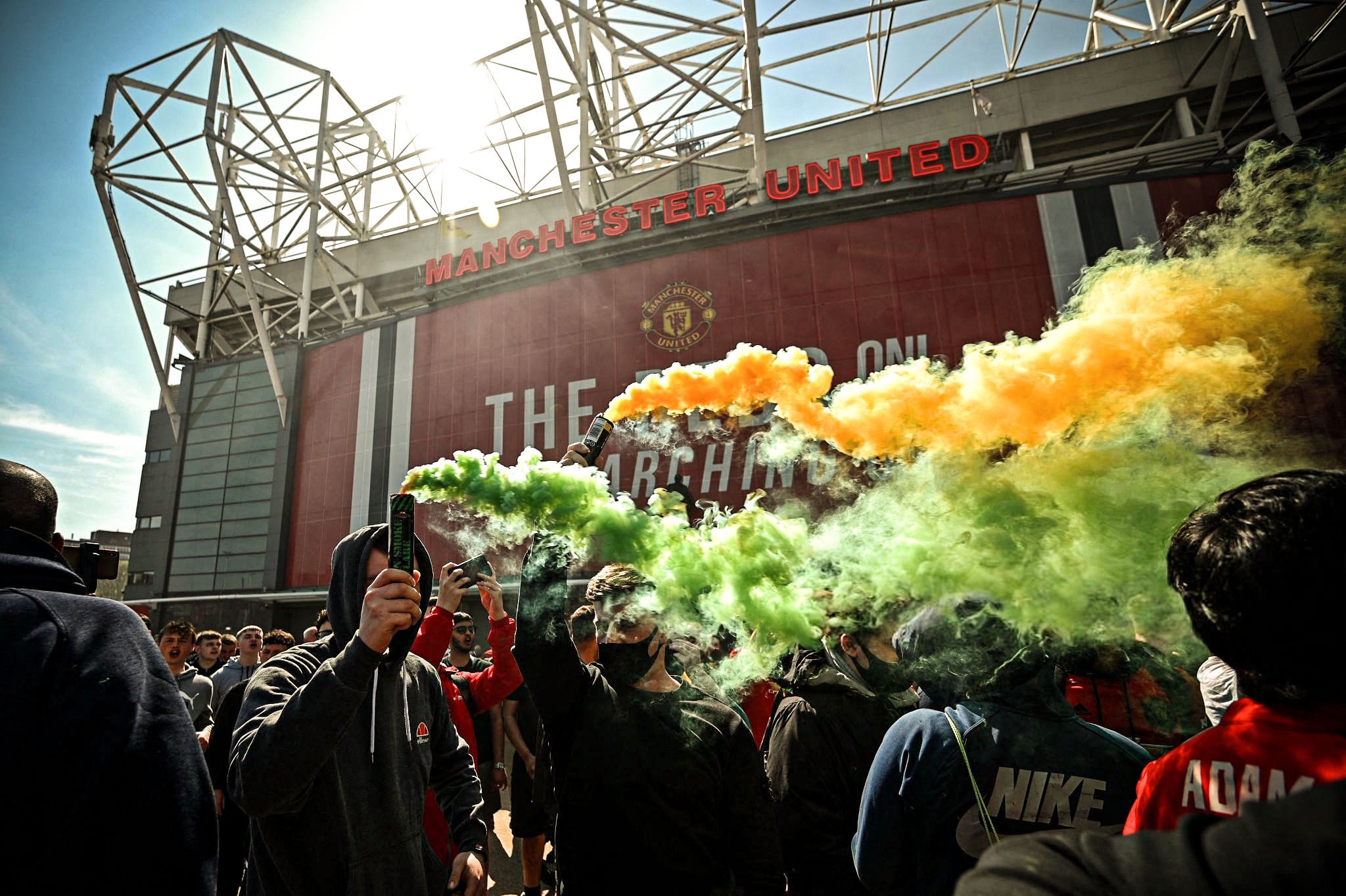 Images and reactions as Manchester United fans intensify anti Glazers protests
