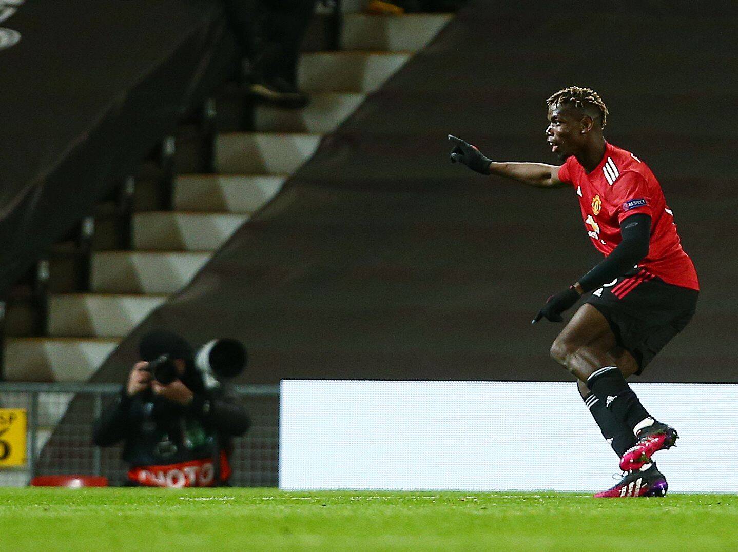 Paul Pogba in action for Manchester United. (Photo by Matt West/BPI/Shutterstock)