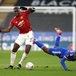 Paul Pogba in action against Leicester City
