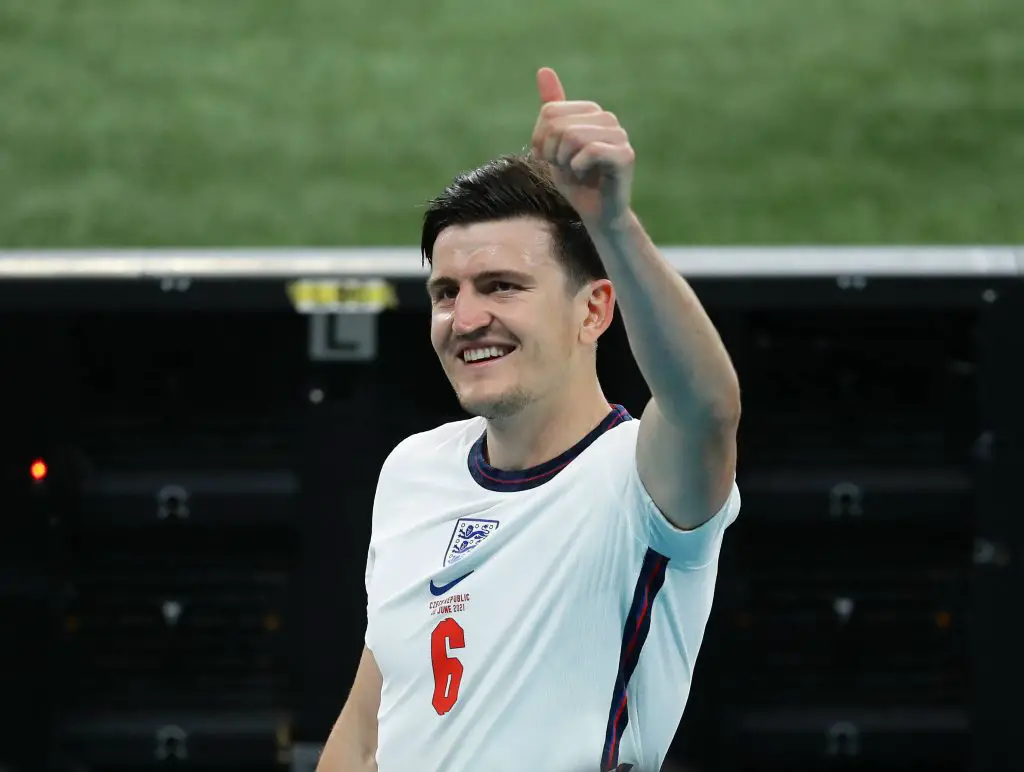 Manchester United defender Harry Maguire in action for England. (imago Images)