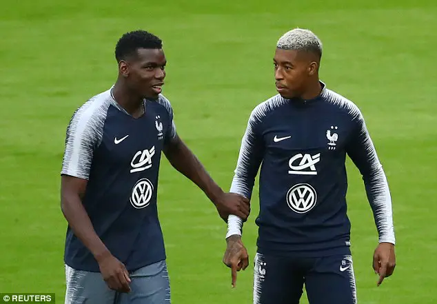 Presnel Kimpembe has laughed off the suggestion that he is using the Euros as an opportunity to convince Paul Pogba to ditch Manchester United for Paris Saint-Germain.