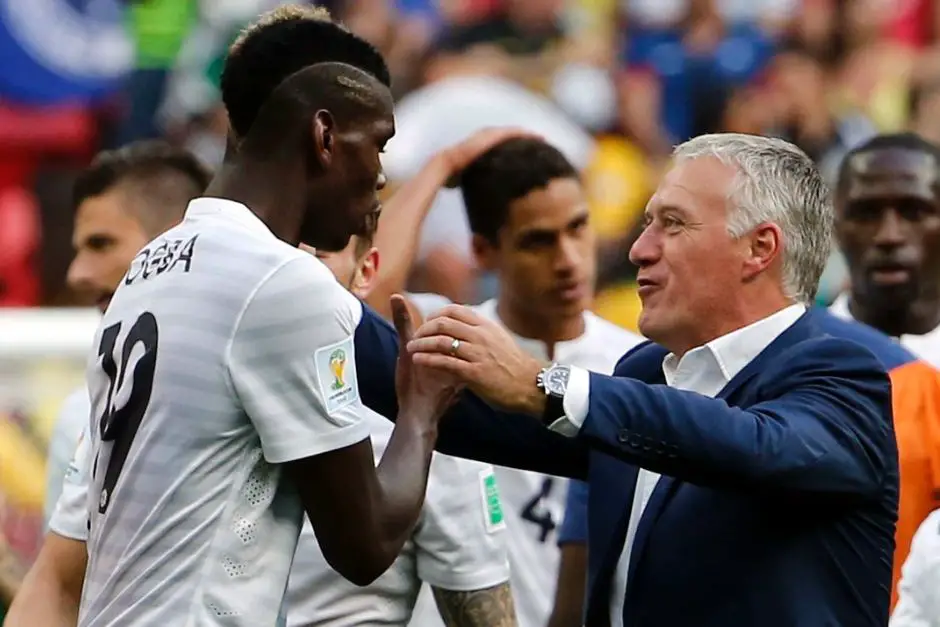 Manchester United star Paul Pogba was involved in an altercation with French teammates and manager during France's clash against Switzerland.