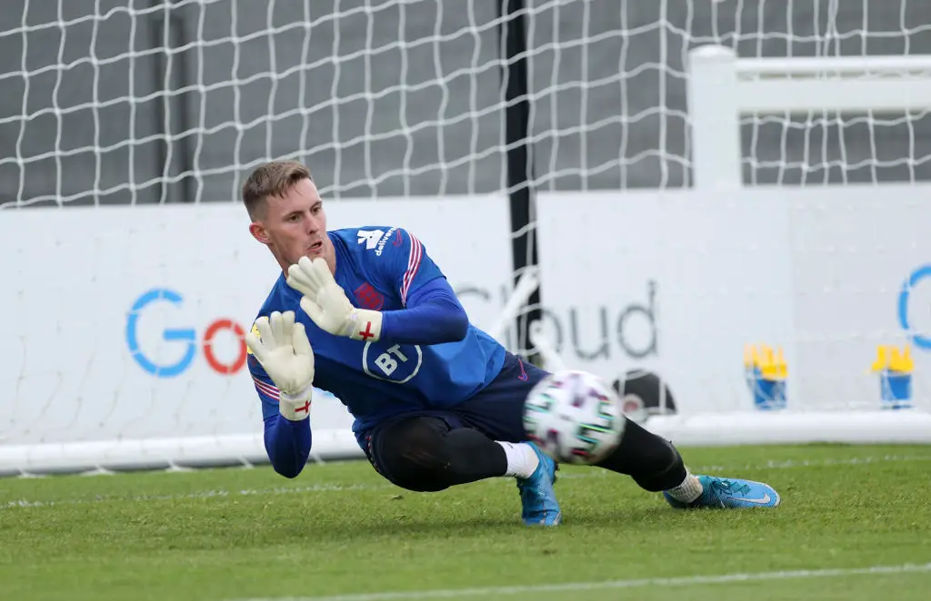 Dean Henderson in training. (Photo by Eddie Keogh-The FA/The FA via Getty Images)