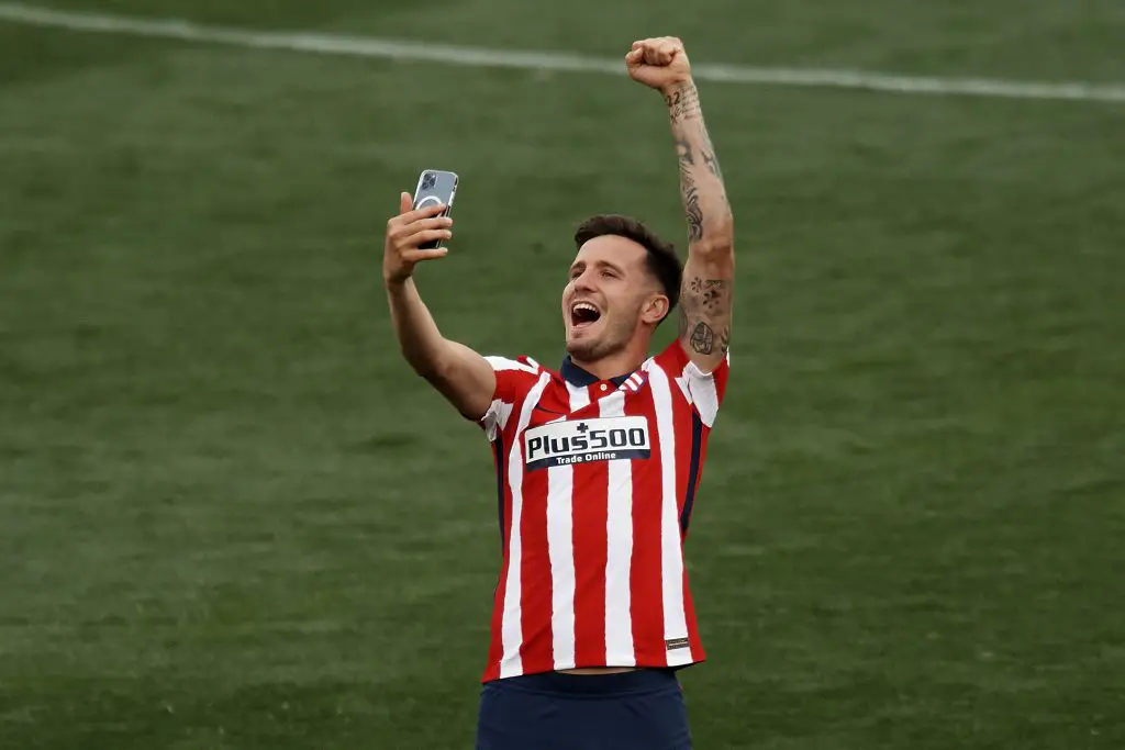Manchester United and Liverpool are linked with Atletico Madrid and Spain midfielder, Saul Niguez. (