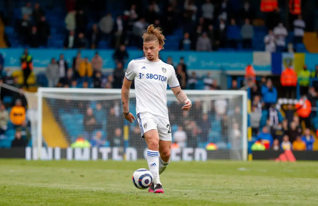 Kalvin Phillips in action for Leeds United against West Brom.