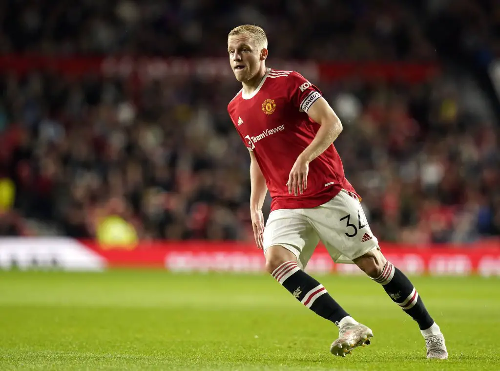 Donny van de Beek in action for Manchester United (Andrew Yates / Sportimage)