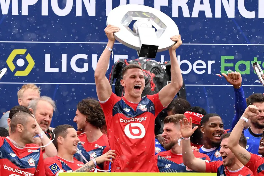 Sven Botman won the French league with Lille. (AnthonyBIBARD/FEP/Panoramic PUBLICATIONxNOTxINxFRAxITAxBEL)