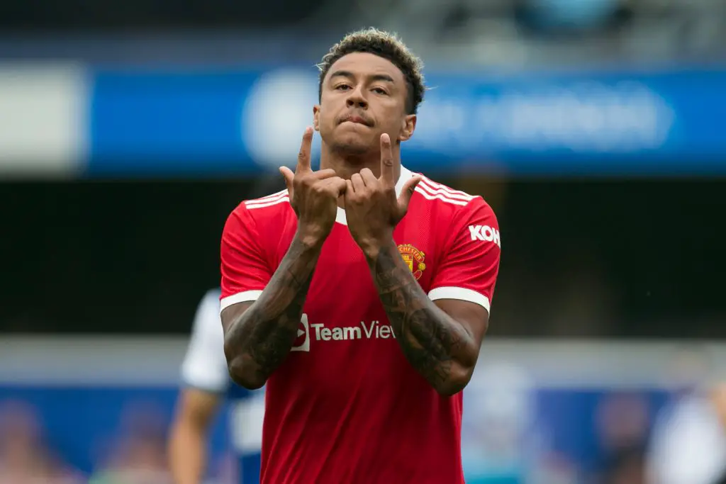 Jesse Lingard celebrates a goal against QPR in Manchester United's pre-season friendly.