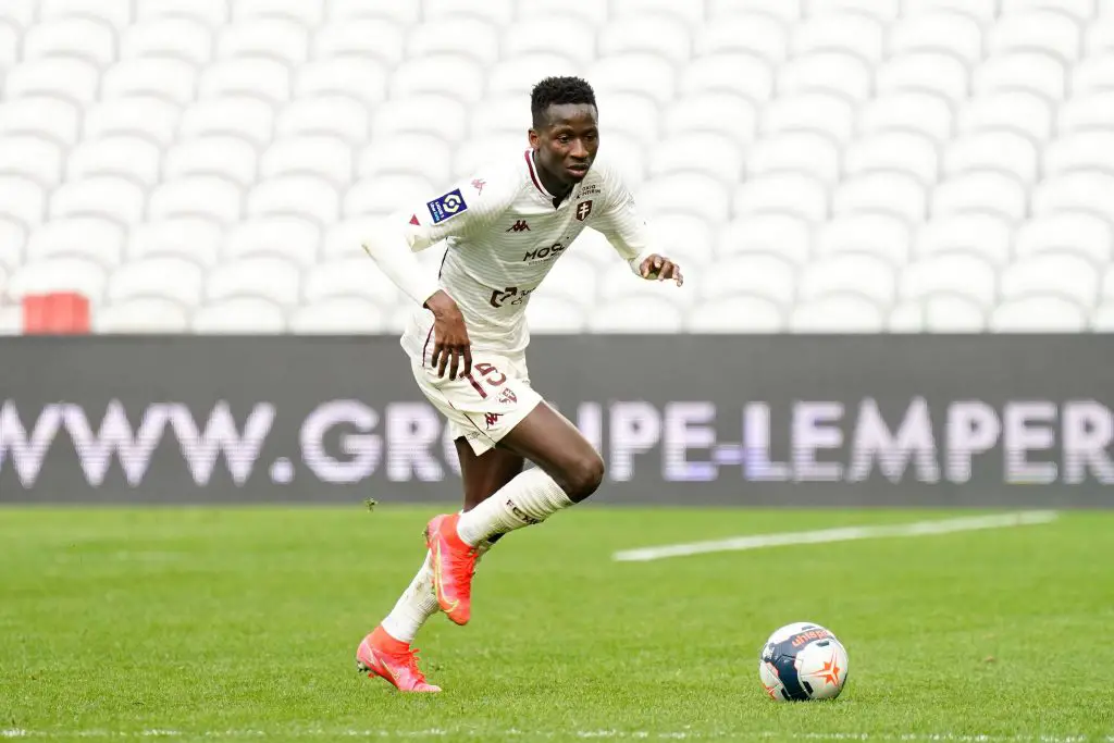 Pape Matar Sarr in action for FC Metz.