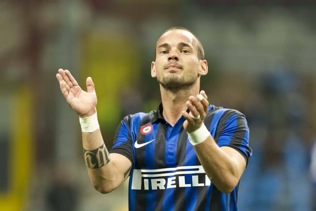 Wesley Sneijder was linked with a move to Manchester United.