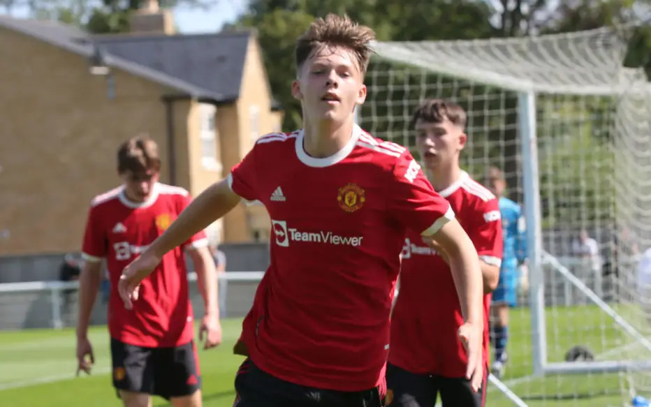 Sam Mather signs first pro contract with Manchester United.
