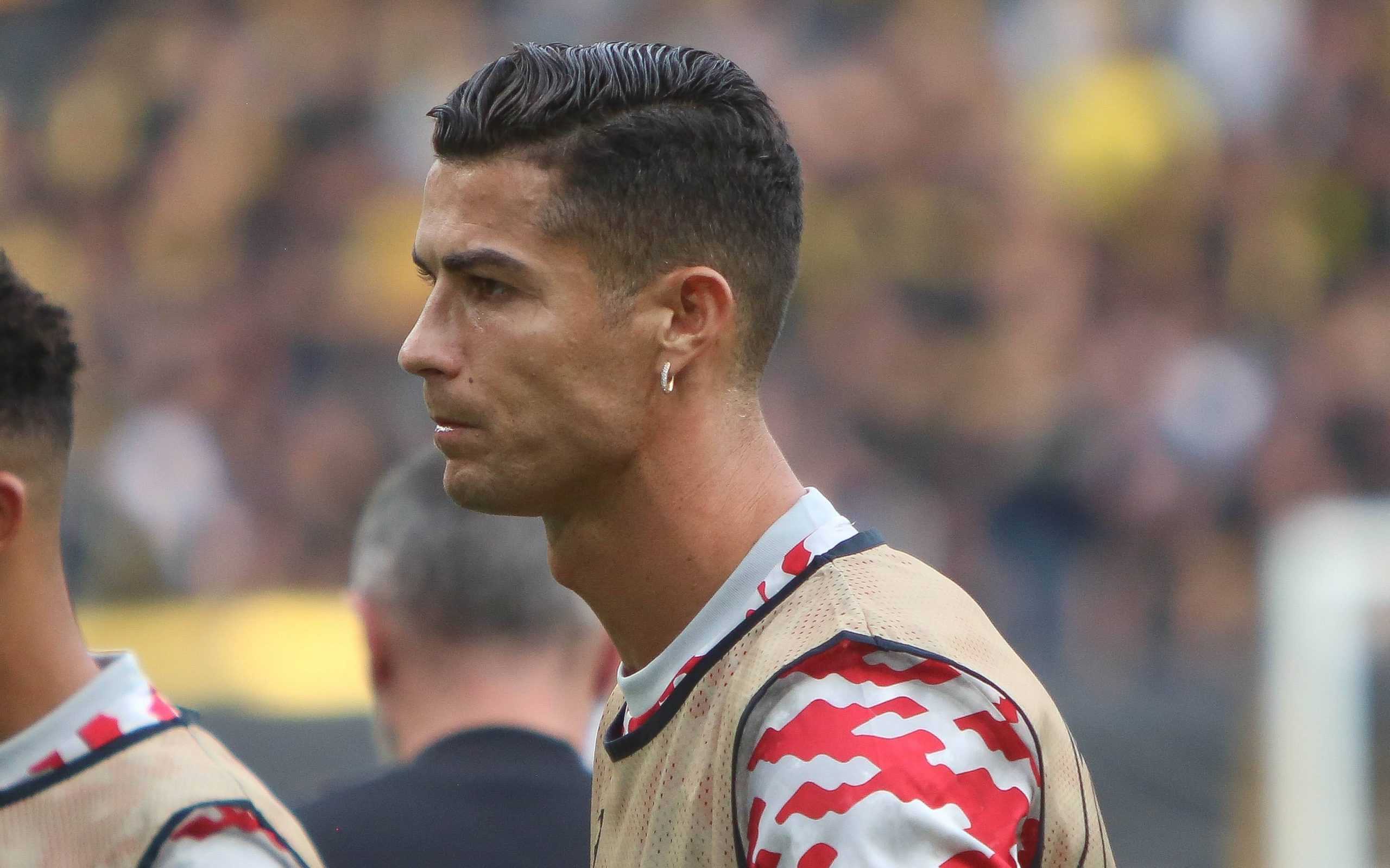 Cristiano Ronaldo of Manchester United before the UEFA Champions League tie against Young Boys.