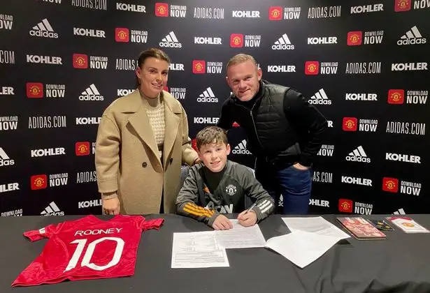 Kai Rooney scores four goals in a game for the Manchester United Under-12 side against Liverpool
