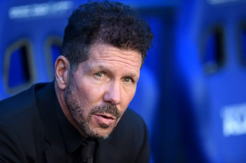 Diego Simeone was linked with a move to Manchester in 2014 but he stayed at Atletico Madrid after the club failed to win the Champions League final in 2014. (Photo by Juan Manuel Serrano Arce/Getty Images)
