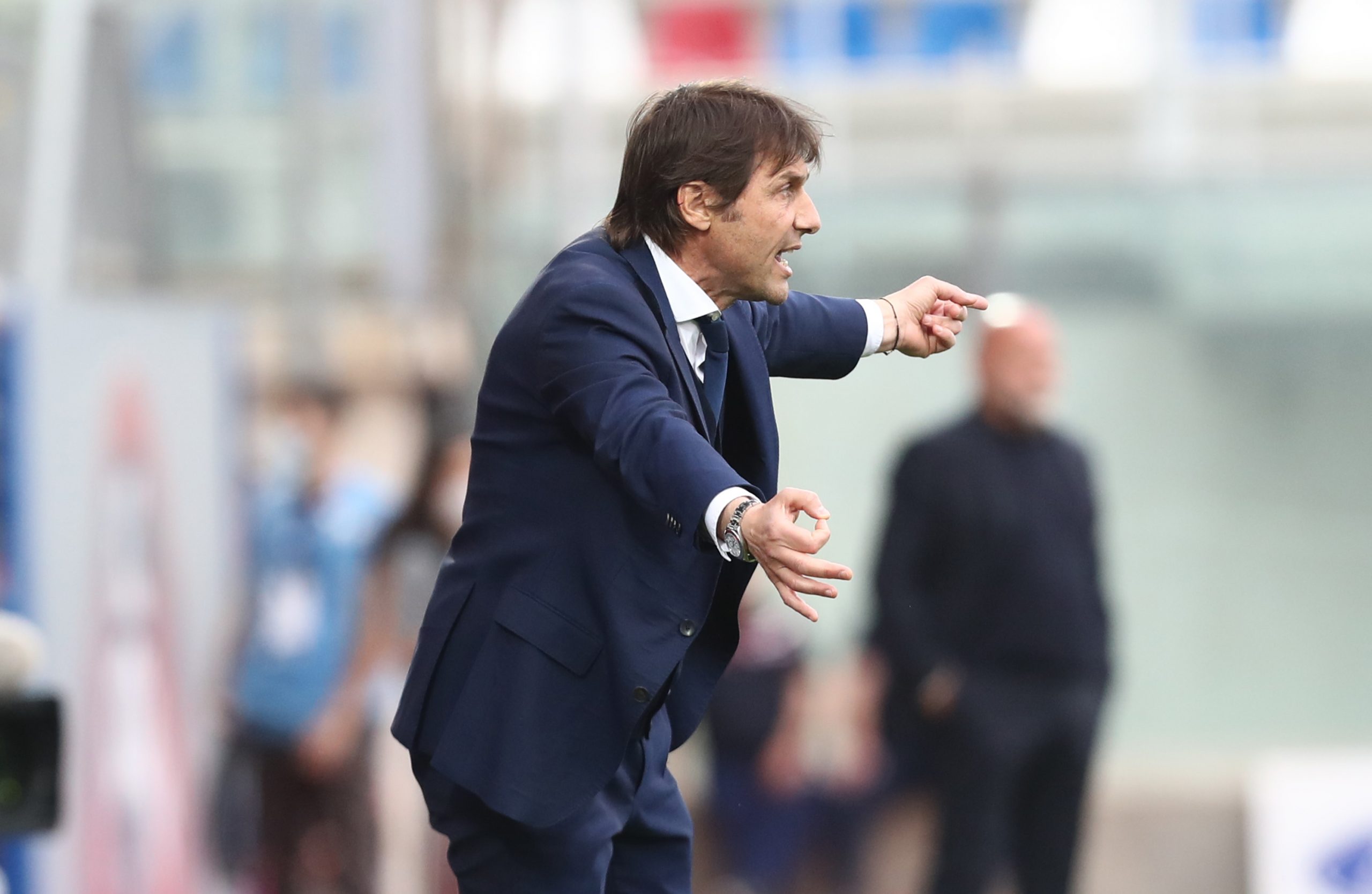 Antonio Conte is thought to be open to discussing a move to Manchester United. (Photo by Maurizio Lagana/Getty Images)